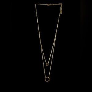 Gold Filled Love Two Tiered Necklace, NEW